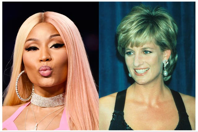 <p>Nicki Minaj and Diana, Princess of Wales</p>