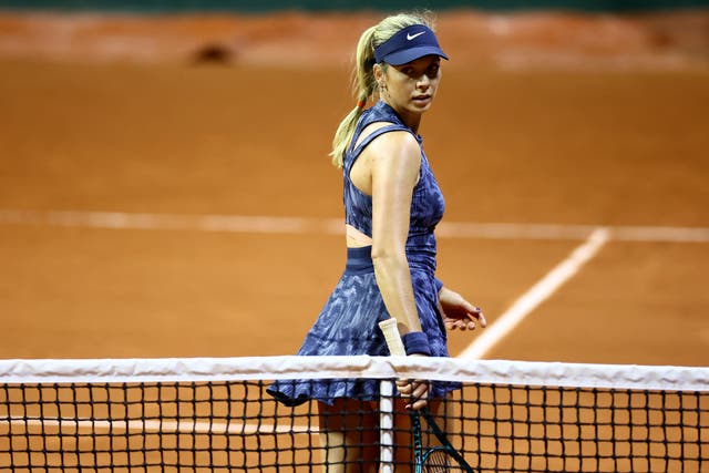 <p>Katie Boulter lost to Paula Badosa in three tight sets on Tuesday night  </p>
