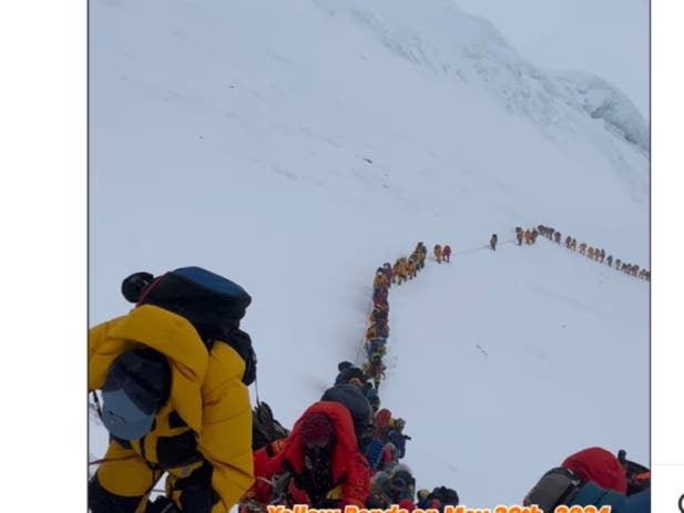 Indian climber dies as 'human traffic jam' on Mount Everest sparks overcrowding concerns - Vimarsana News