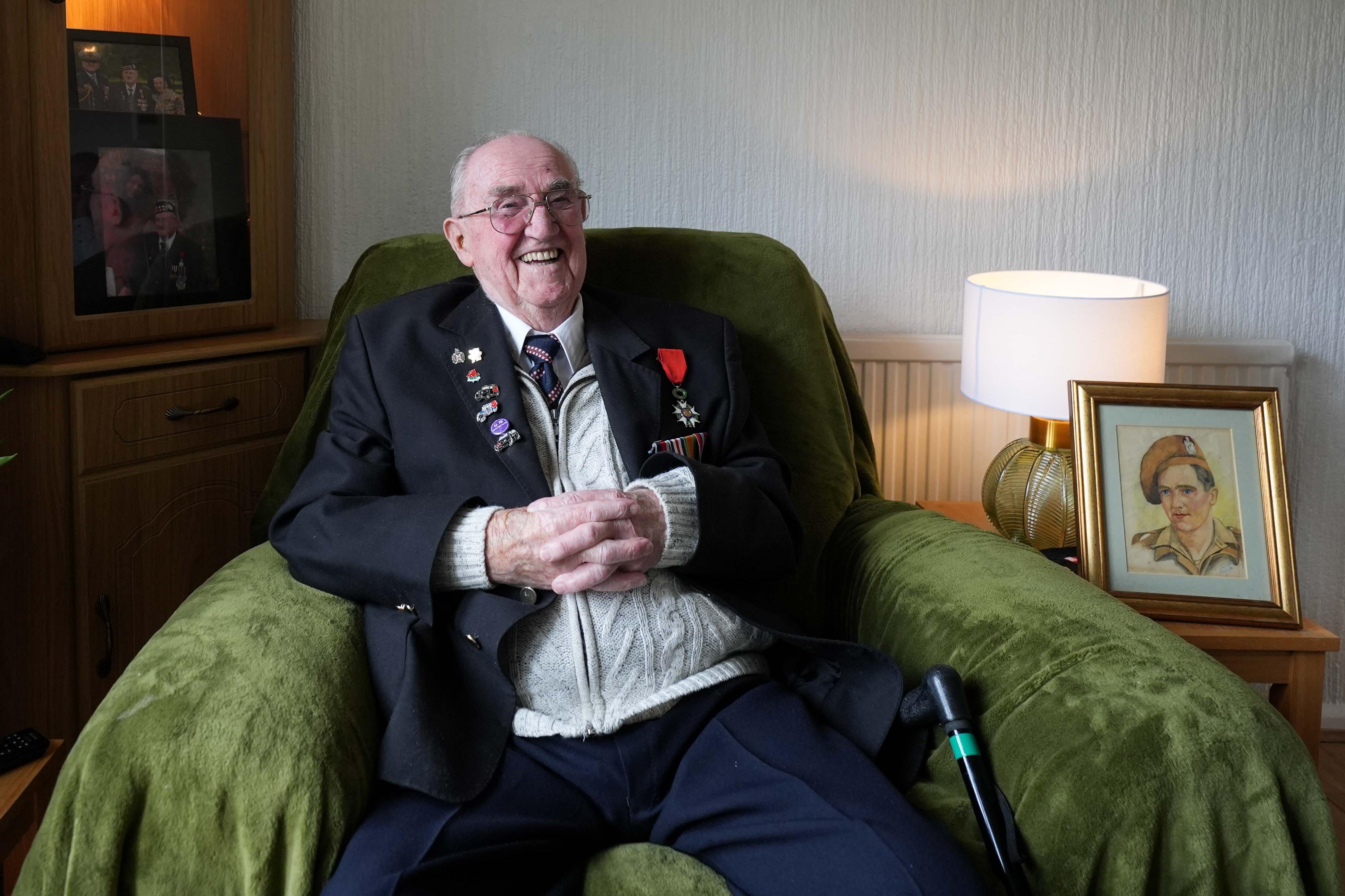 Mr Baldwin has visited Normandy many times since the war ended (Jacob King/PA)