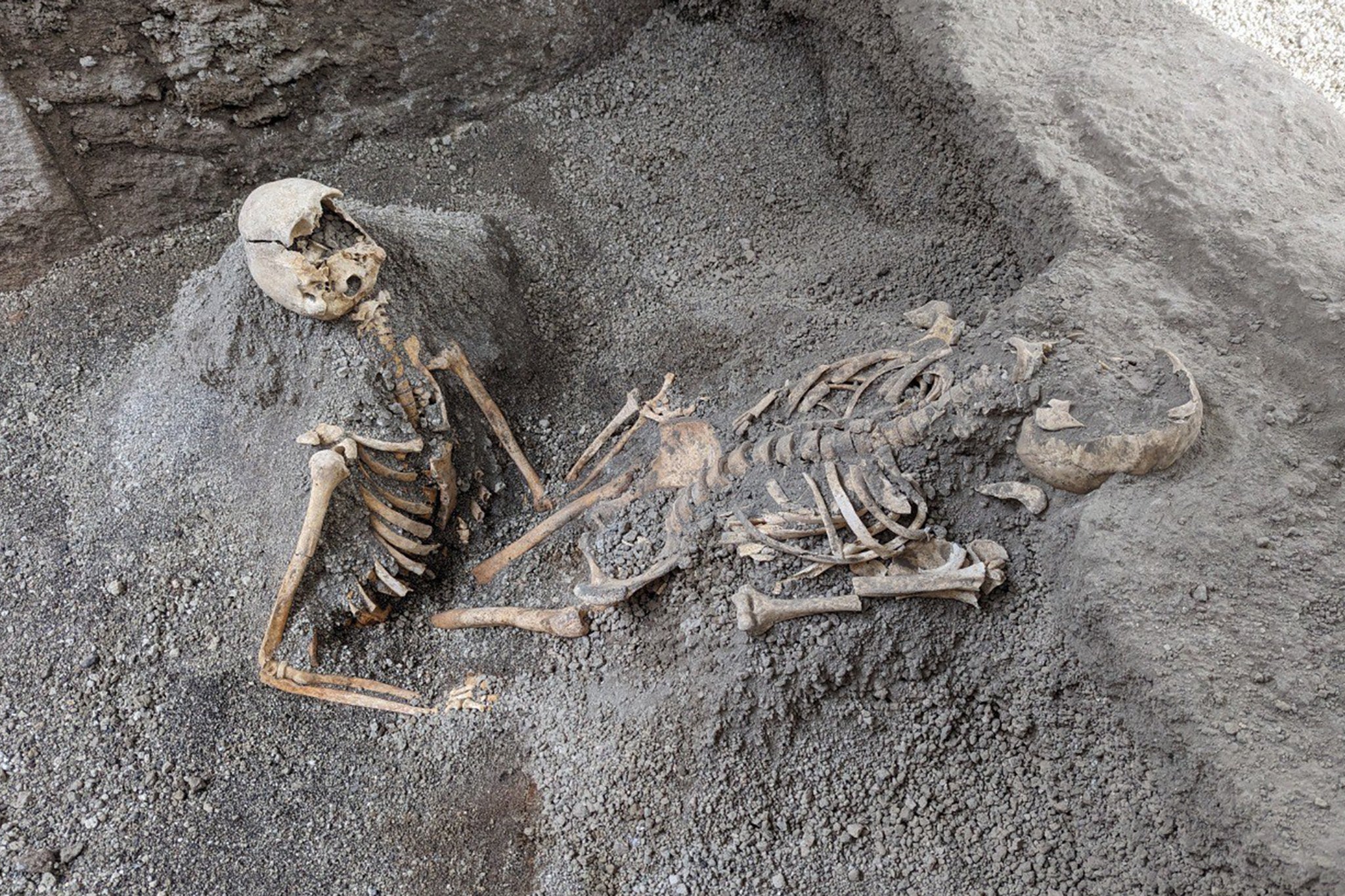 Remains of two bodies uncovered in Pompeii