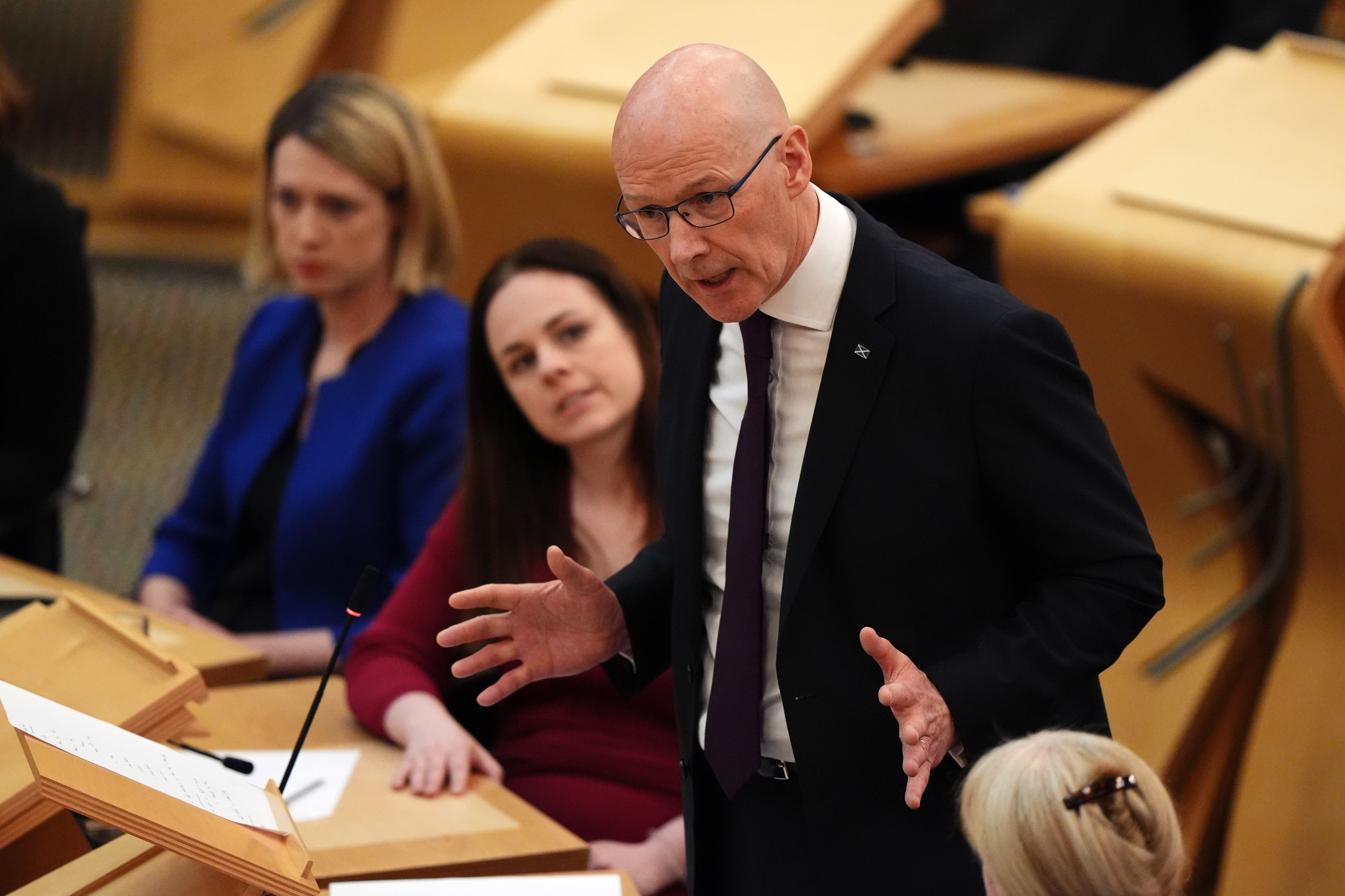 First Minister John Swinney had planned to set out his Programme for Government before Holyrood’s summer recess (PA)