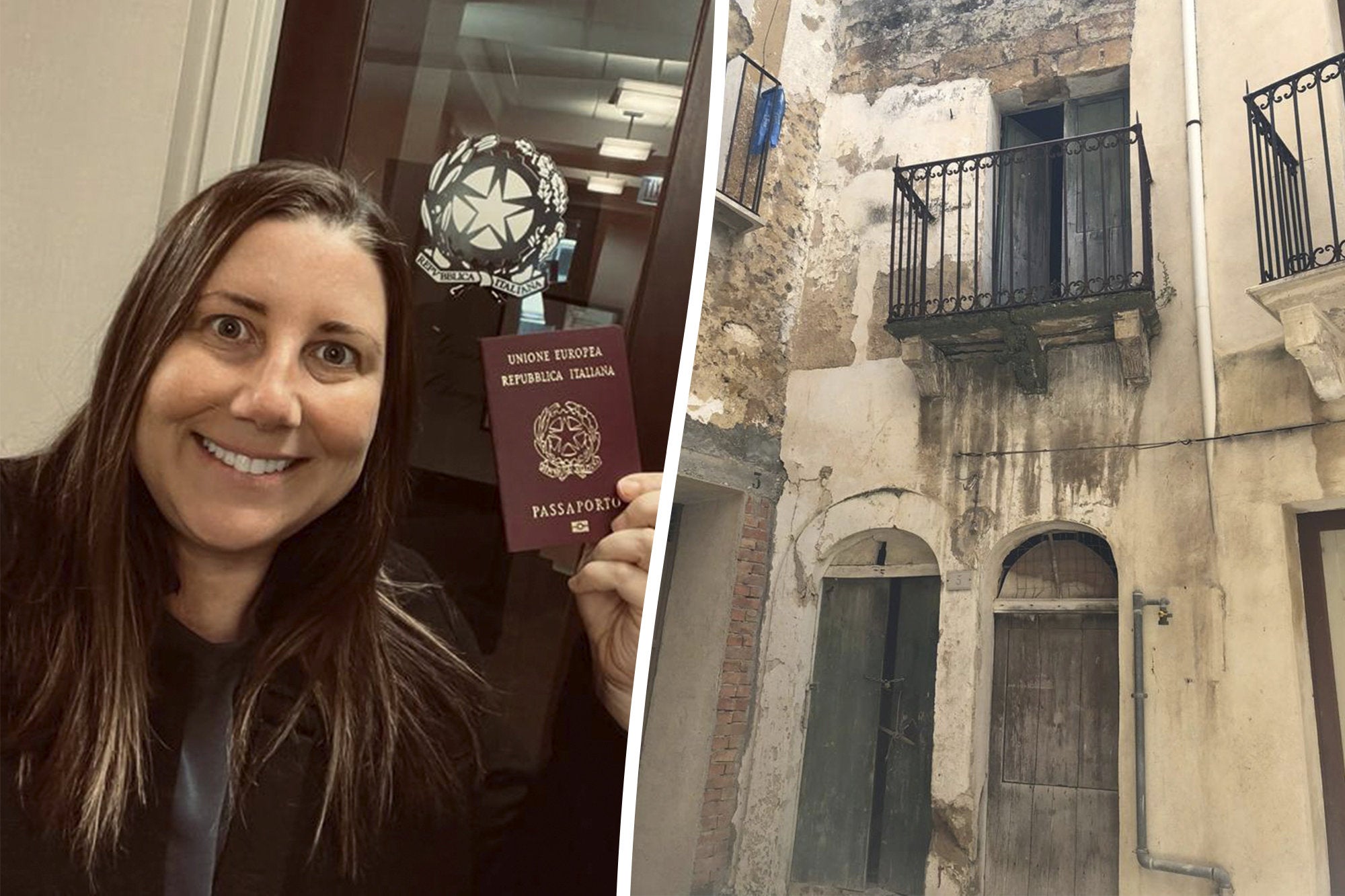 Meredith Tabbone, 43, heard councils in rural Sicily were auctioning off abandoned houses with a one euro starting bid in a bid to regenerate the village