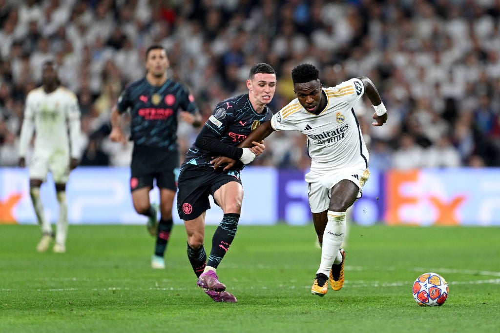 Vinicius starred against Man City