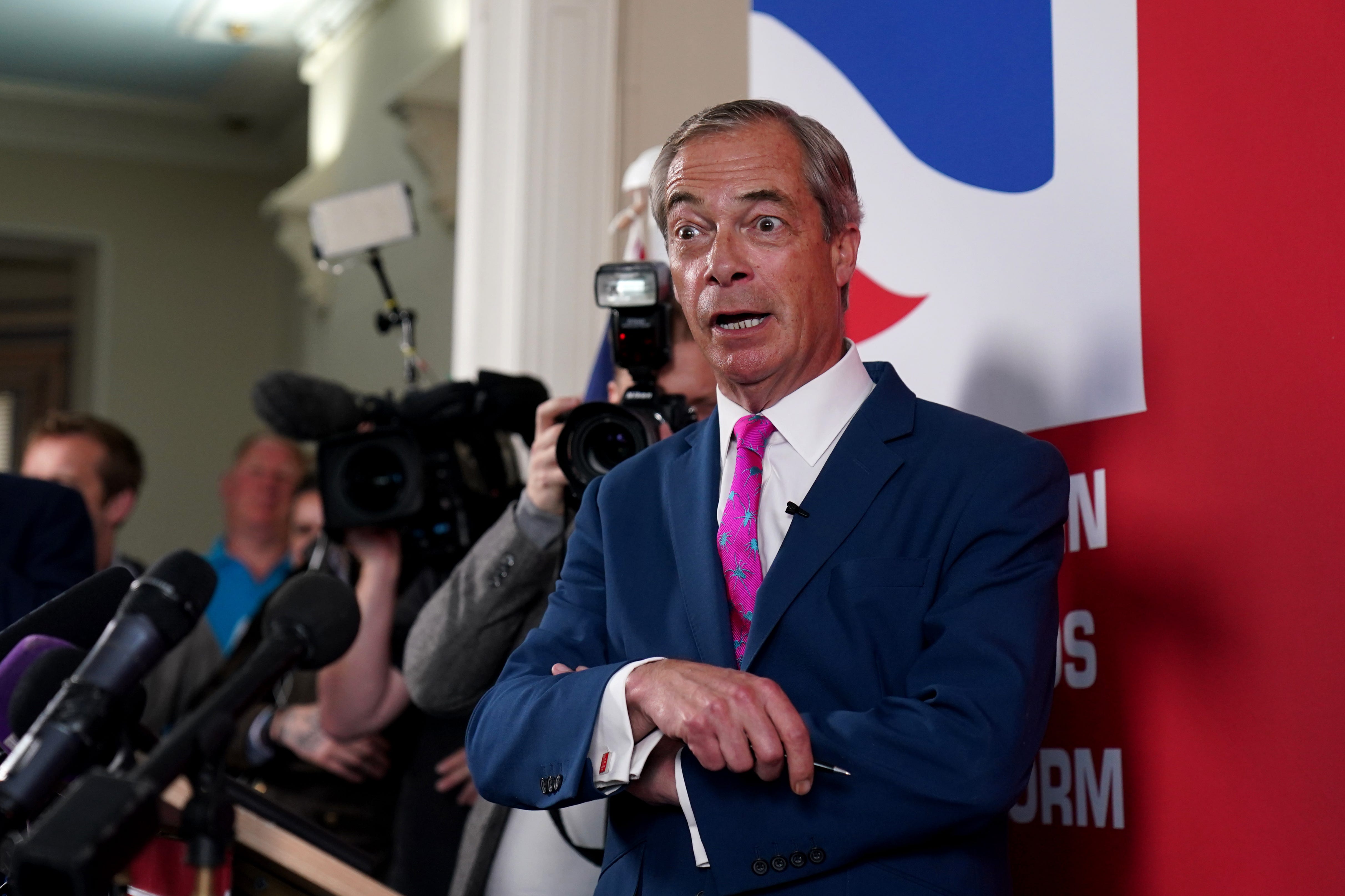 Nigel Farage is Reform UK’s honorary president (Gareth Fuller/PA)