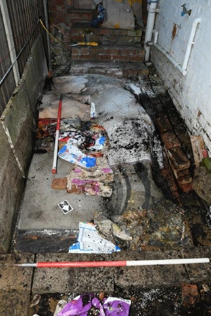 The makeshift grave where primary school teacher Beal concealed Nick Billingham’s body was excavated by police