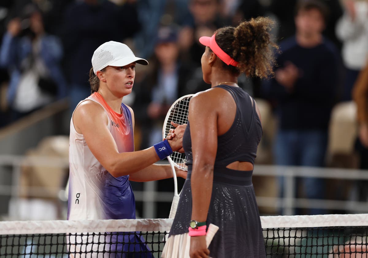 Iga Swiatek vs Naomi Osaka LIVE: بطولة فرنسا المفتوحة أحدث نتائج ونتائج التنس اليوم يتنافس كارلوس ألغارز مع التصفيات المؤهلة السابقة Jesper de Jong.