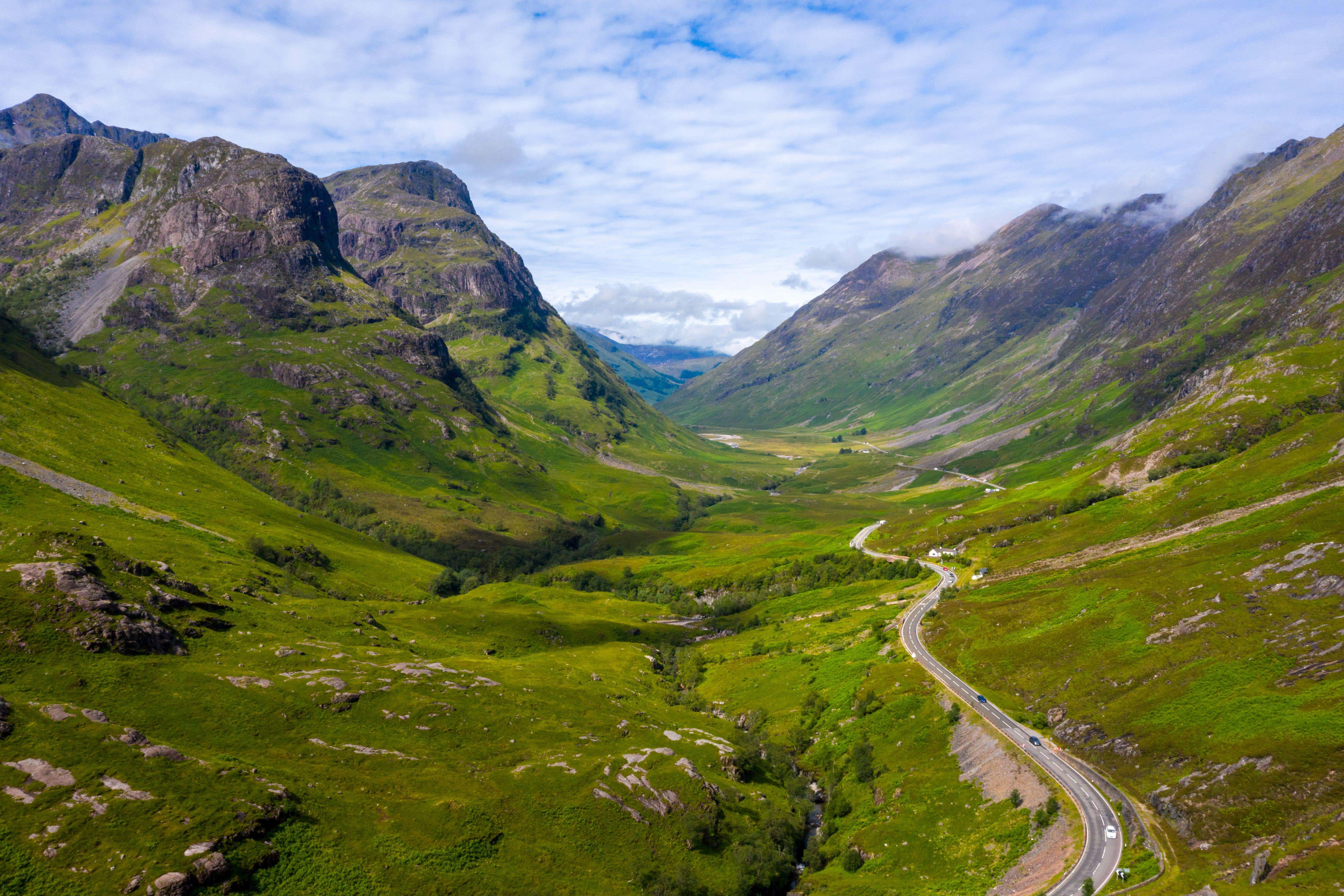 Glencoe in the Scottish Highlands, where the pair’s bodies were recovered by rescuers on Wednesday evening