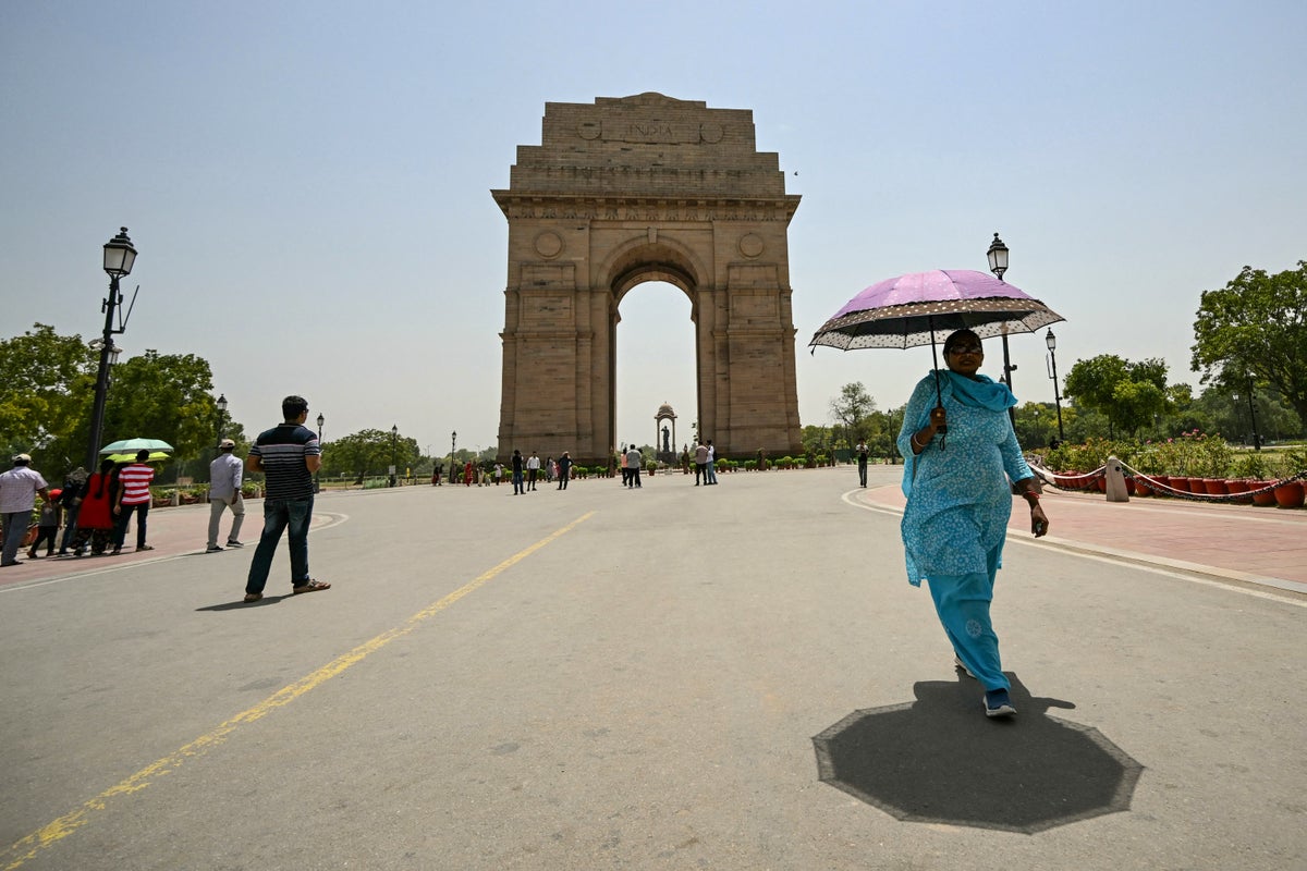 Temperature in Delhi nears record 50C as India reels under crushing heatwave