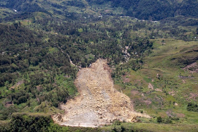 CORRECTION Papua New Guinea Landslide