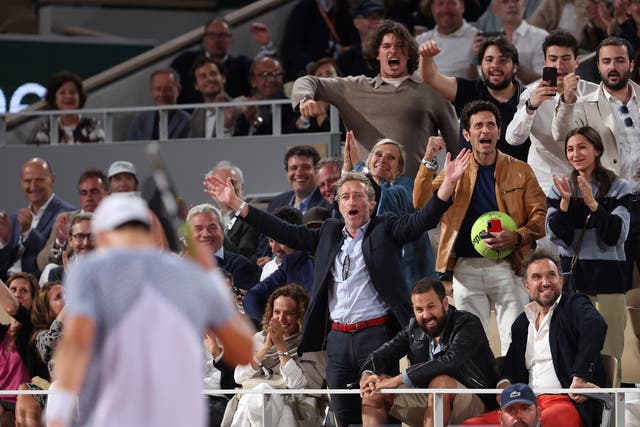<p>French Open chiefs are cracking down on rowdy behaviour in the stands </p>