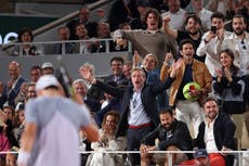 French Open bans alcohol from stands after spitting incident