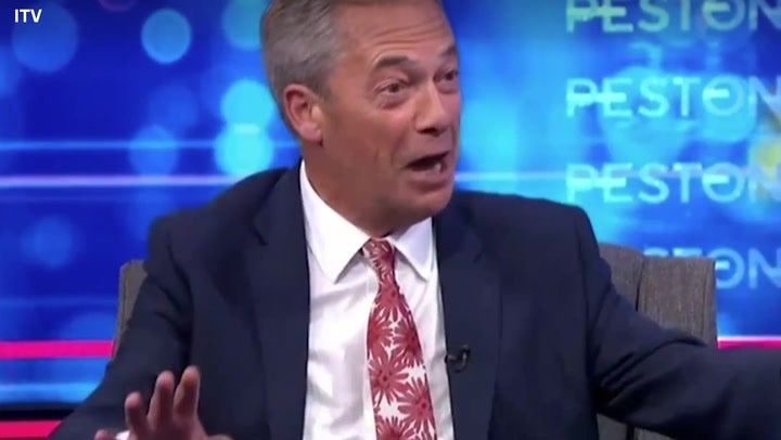 <p>Nigel Farage refuses to back down over British Muslim comments in clash with Robert Peston.</p>