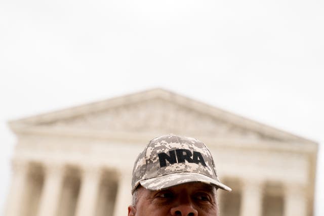 <p>Supreme Court ruled the National Rifle Assocation (NRA) may proceed with a First Amendment lawsuit against a New York state official </p>
