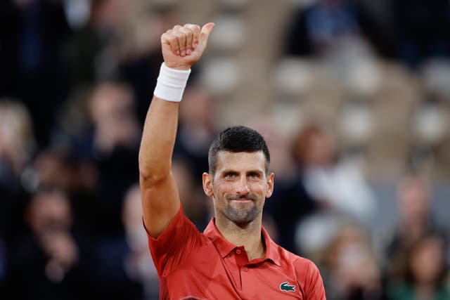 <p>Novak Djokovic looked imperious once again as he reached the French Open third round. </p>