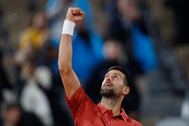 Novak Djokovic raced into round three (Jean-Francois Badias/AP)