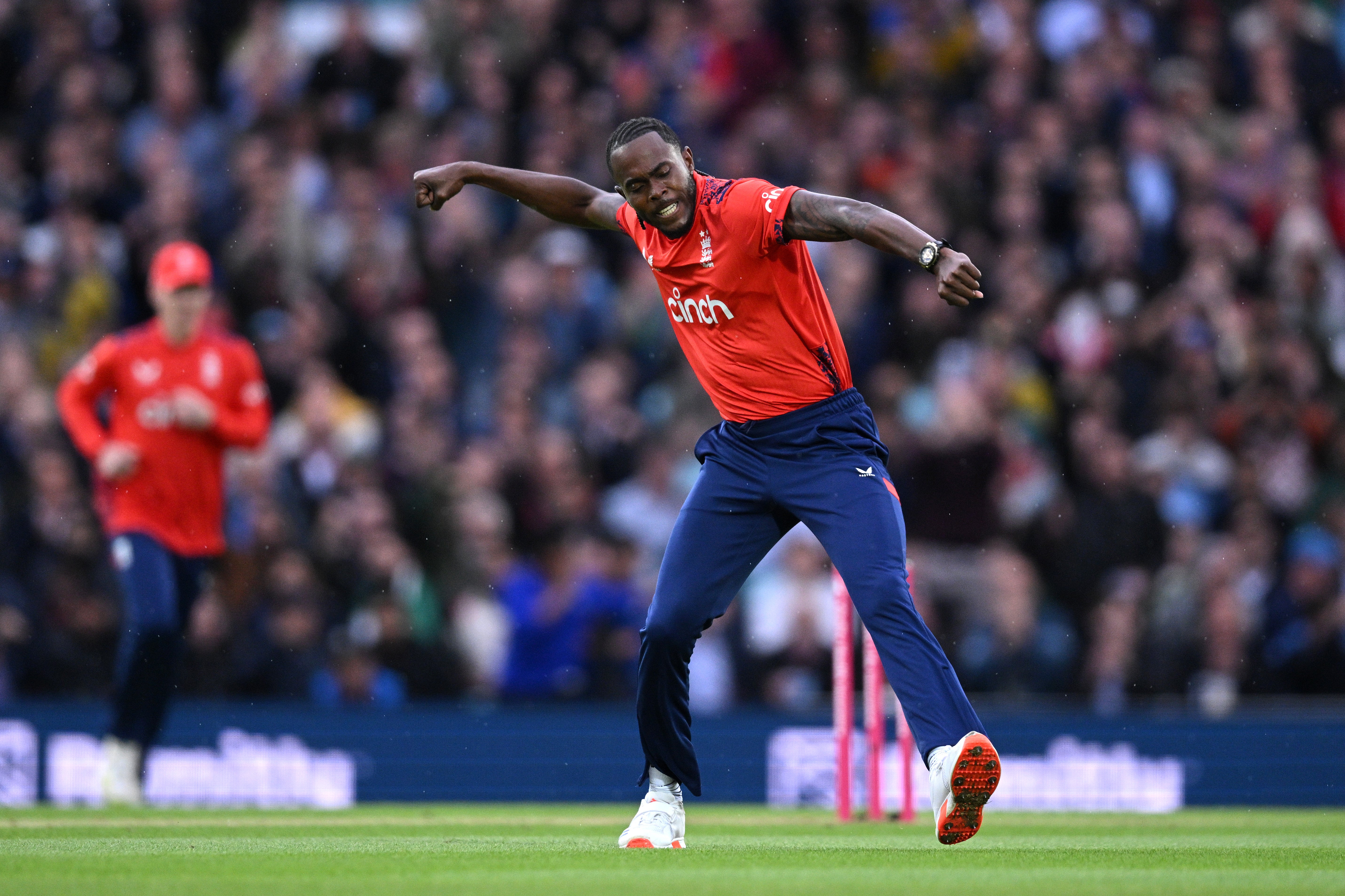 Jofra Archer showed no signs of injury in England’s final match before the T20 World Cup