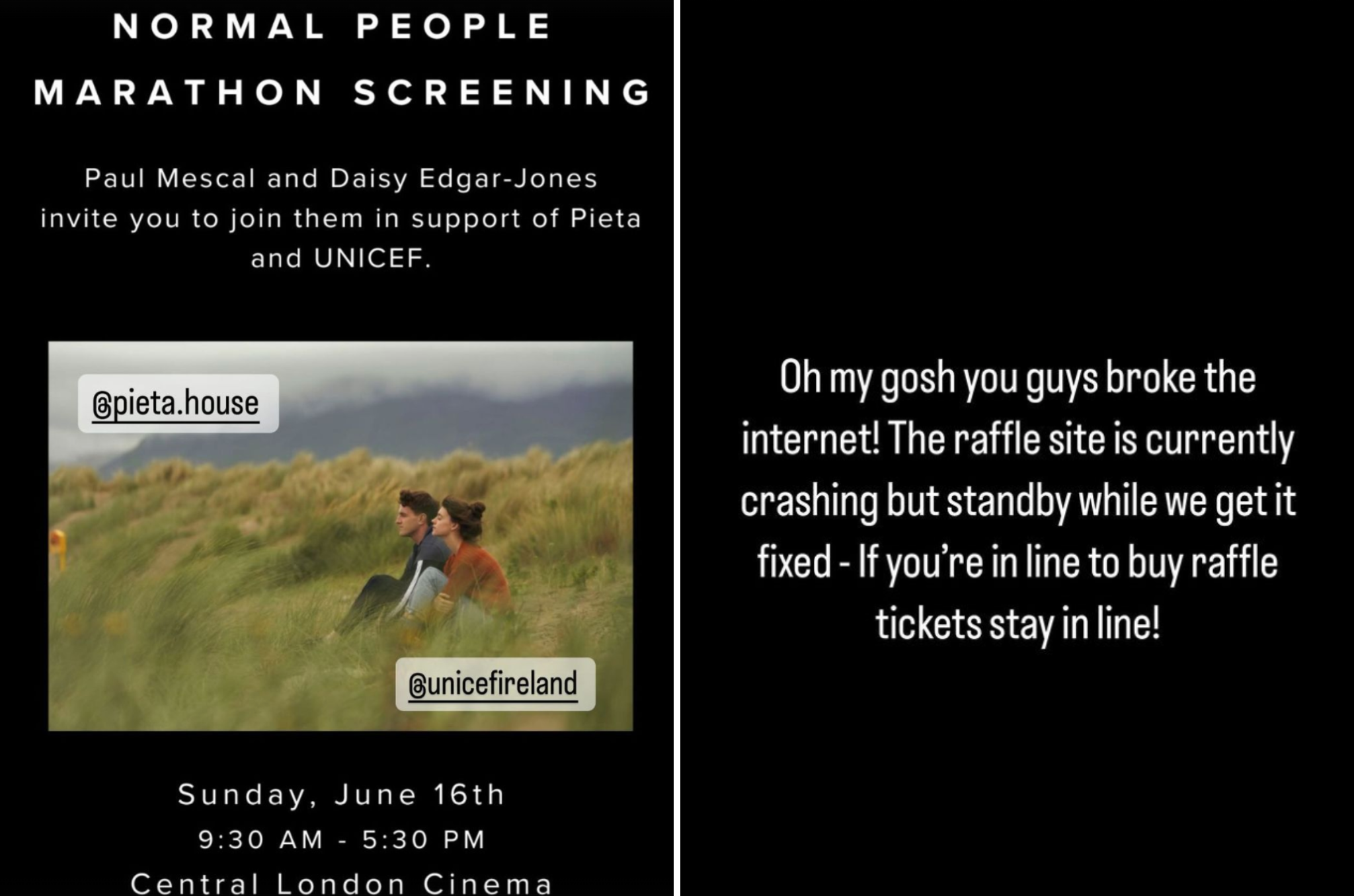 ‘Oh my gosh you guys broke the internet,’ Daisy Edgar-Jones said following the announcement