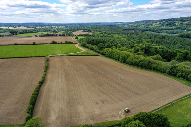 Many voters in Britain’s most rural constituencies are worried about climate change and support net zero and local renewables, polling suggests (Steve Parsons/PA)