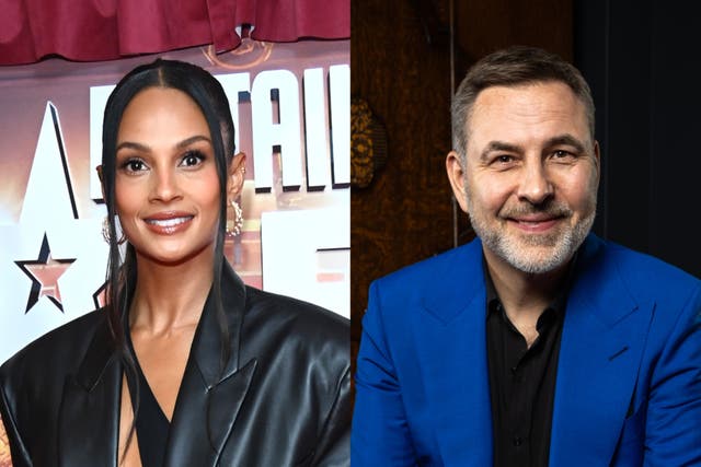 <p>Alesha Dixon and David Walliams</p>