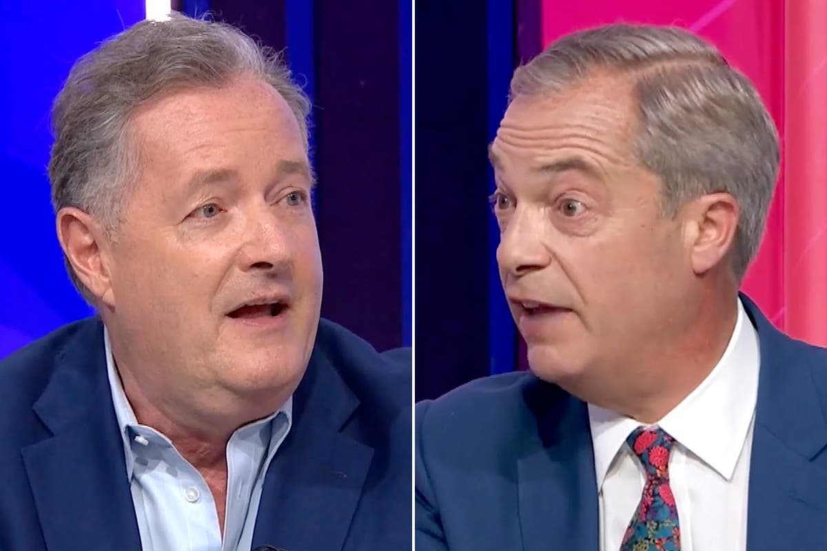 Nigel Farage and Piers Morgan trade insults in fiery Question Time bust-up: &lsquo;You bottled it&rsquo;