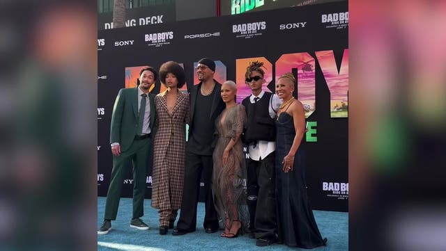 <p>Will Smith and Jada Pinkett Smith unite at Bad Boys: Ride Or Die premiere in LA.</p>