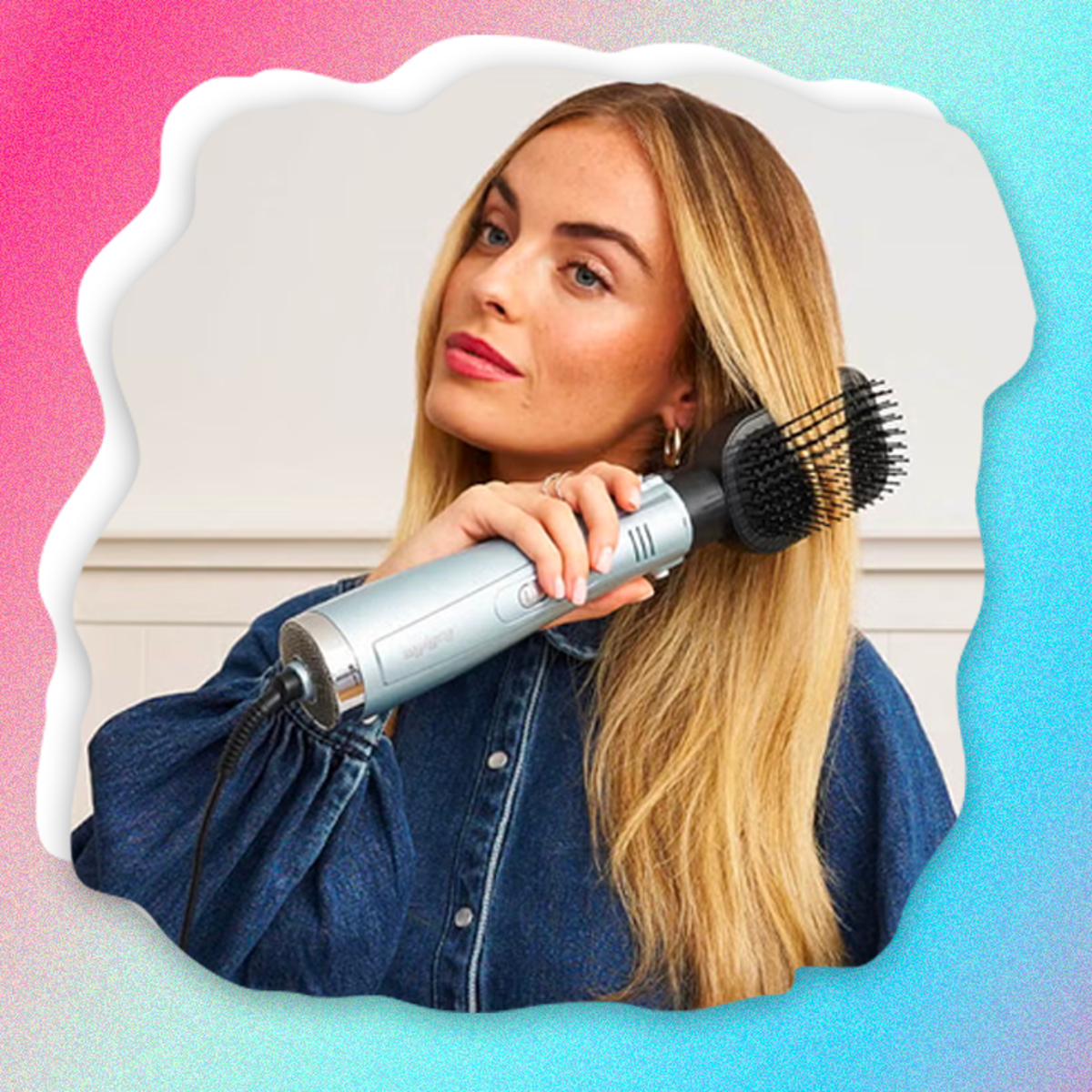 This Babyliss hot brush takes my hair from limp to voluminous