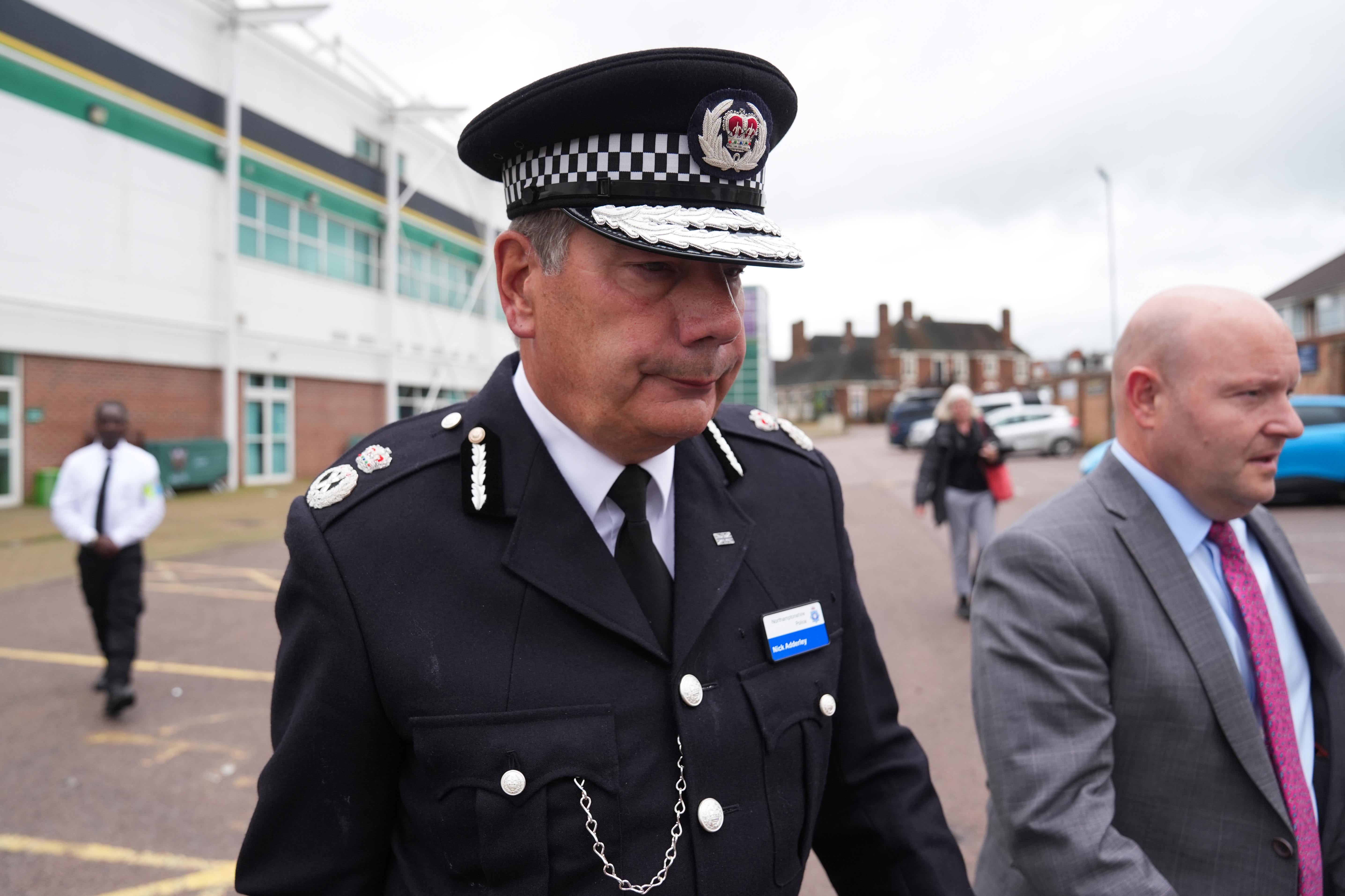 Suspended chief constable Nick Adderley (Jacob King/PA)