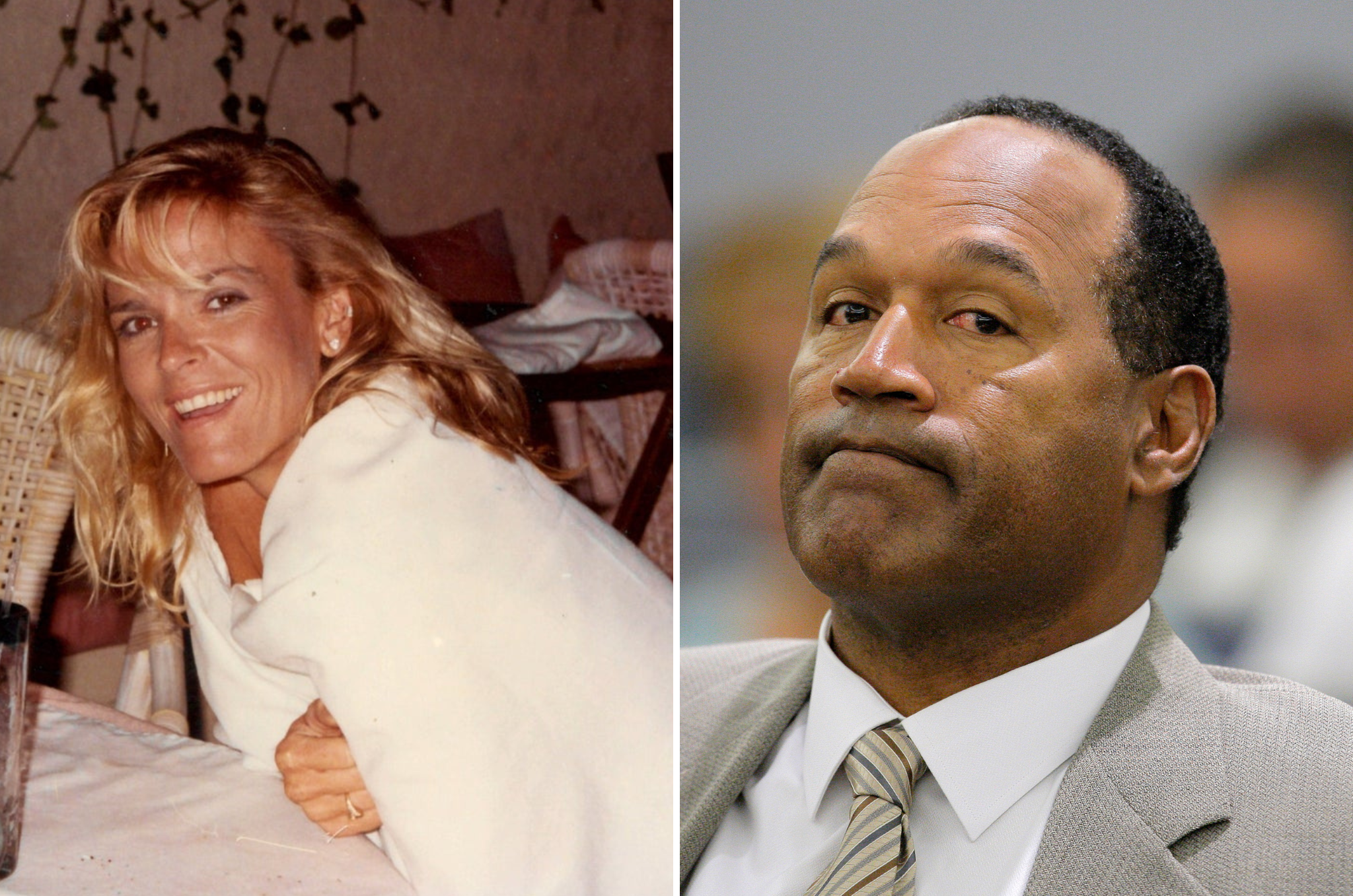 Nicole Brown Simpson and OJ Simpson. Diary entries featured in a new Lifetime documentary highlight the abuse Nicole says OJ inflicted.