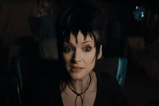 <p>Winona Ryder as Lydia Deetz in ‘Beetlejuice Beetlejuice.’ She recently spoke on the “Big challenges” she faced revisiting the character. </p>