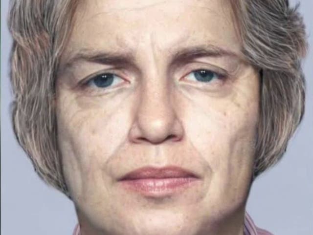 <p>An aged-up rendering of what Gloria Schulze would look like at age 47</p>