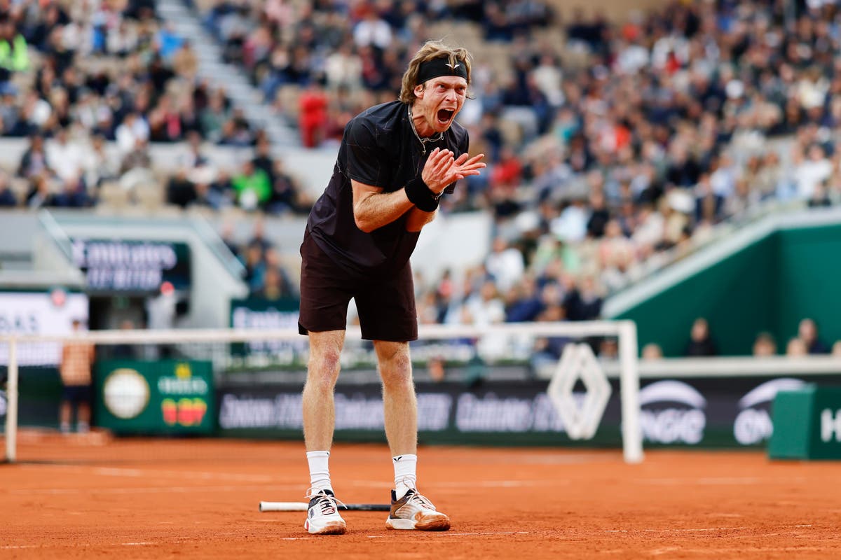 French Open day six: Andrey Rublev melts down, Andy Murray and Dan Evans bow out