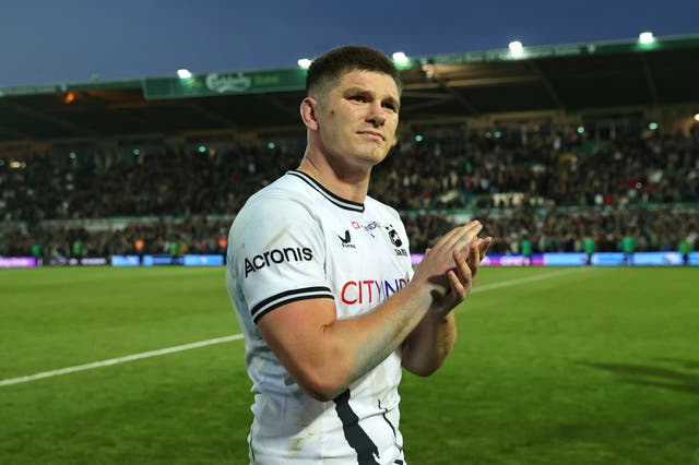 <p>Owen Farrell left Saracens at the end of last season</p>