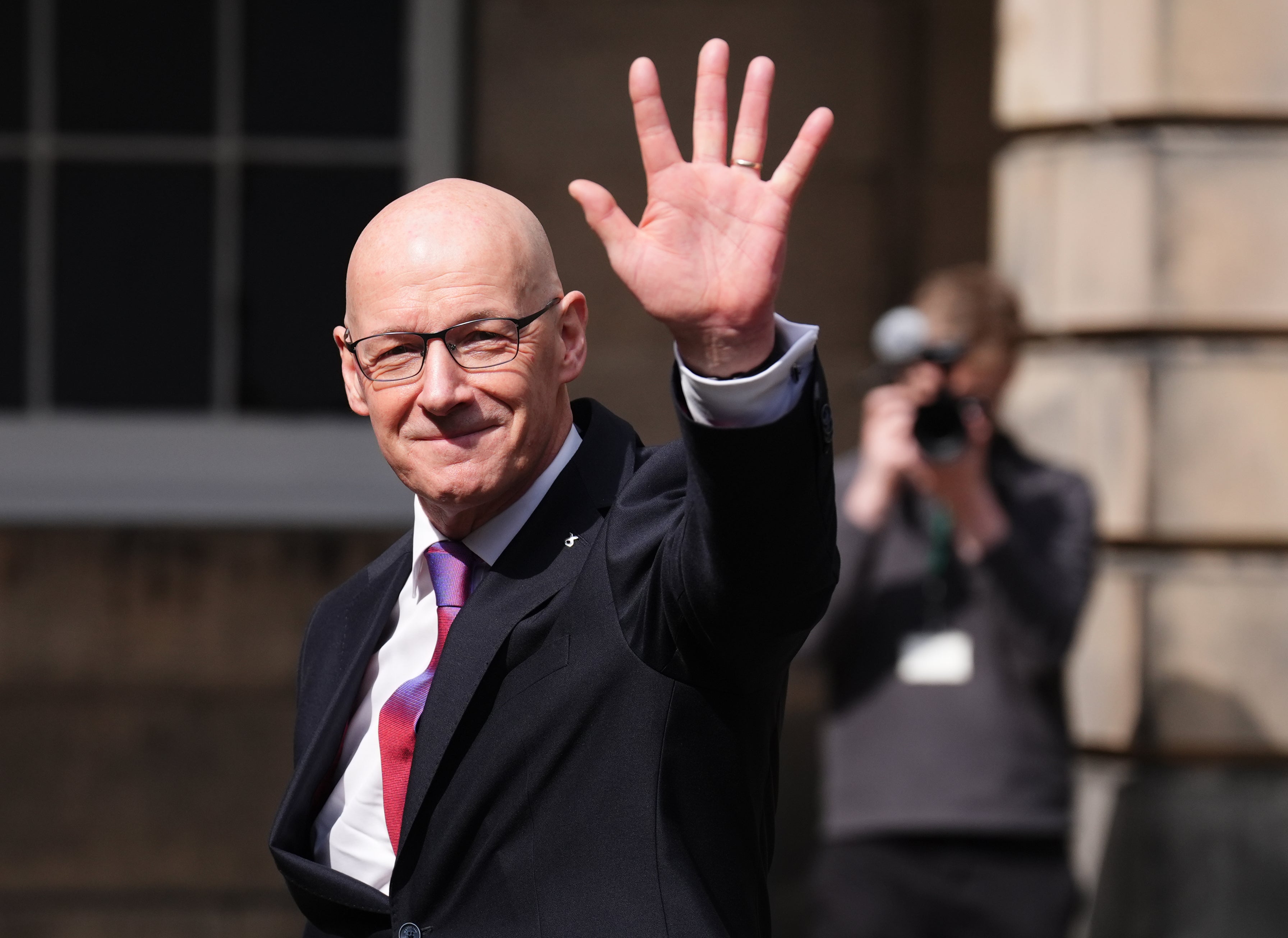 John Swinney after being sworn in as First Minister of Scotland and Keeper of the Scottish Seal