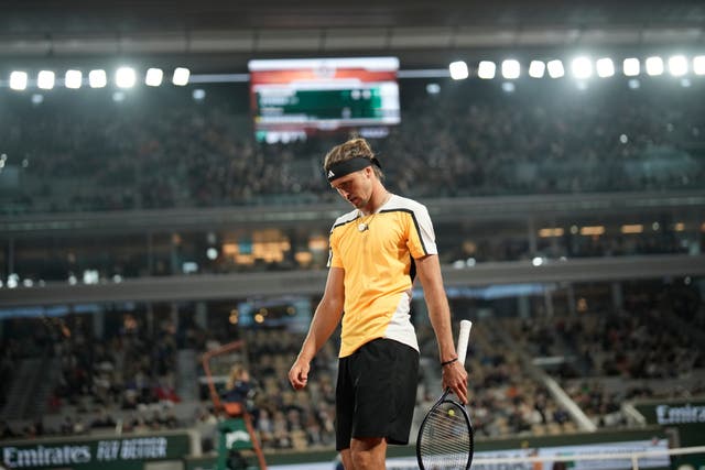 Alexander Zverev came through in five sets (Christophe Ena/AP)