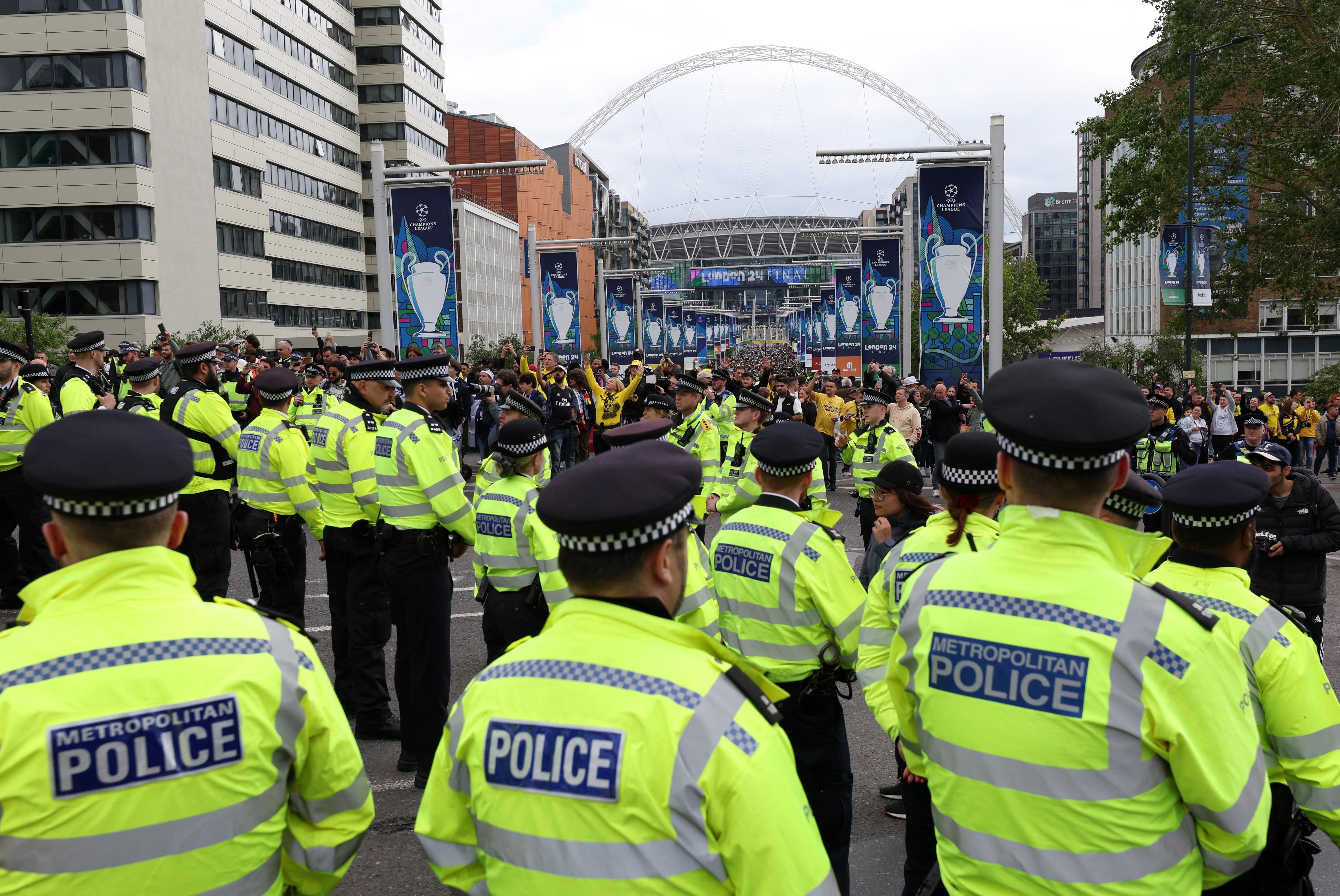 Police made 53 arrests around the Champions League final at Wembley