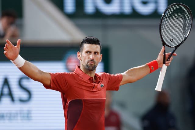 Novak Djokovic won at gone 3am (Jean-Francois Badias/AP)