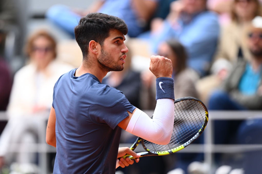 Carlos Alcaraz is stepping up his form as the French Open goes on