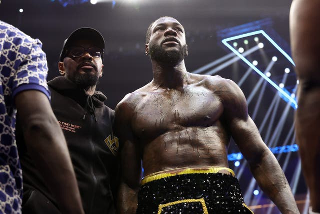 <p>Deontay Wilder was brutally knocked out by Zhilei Zhang </p>
