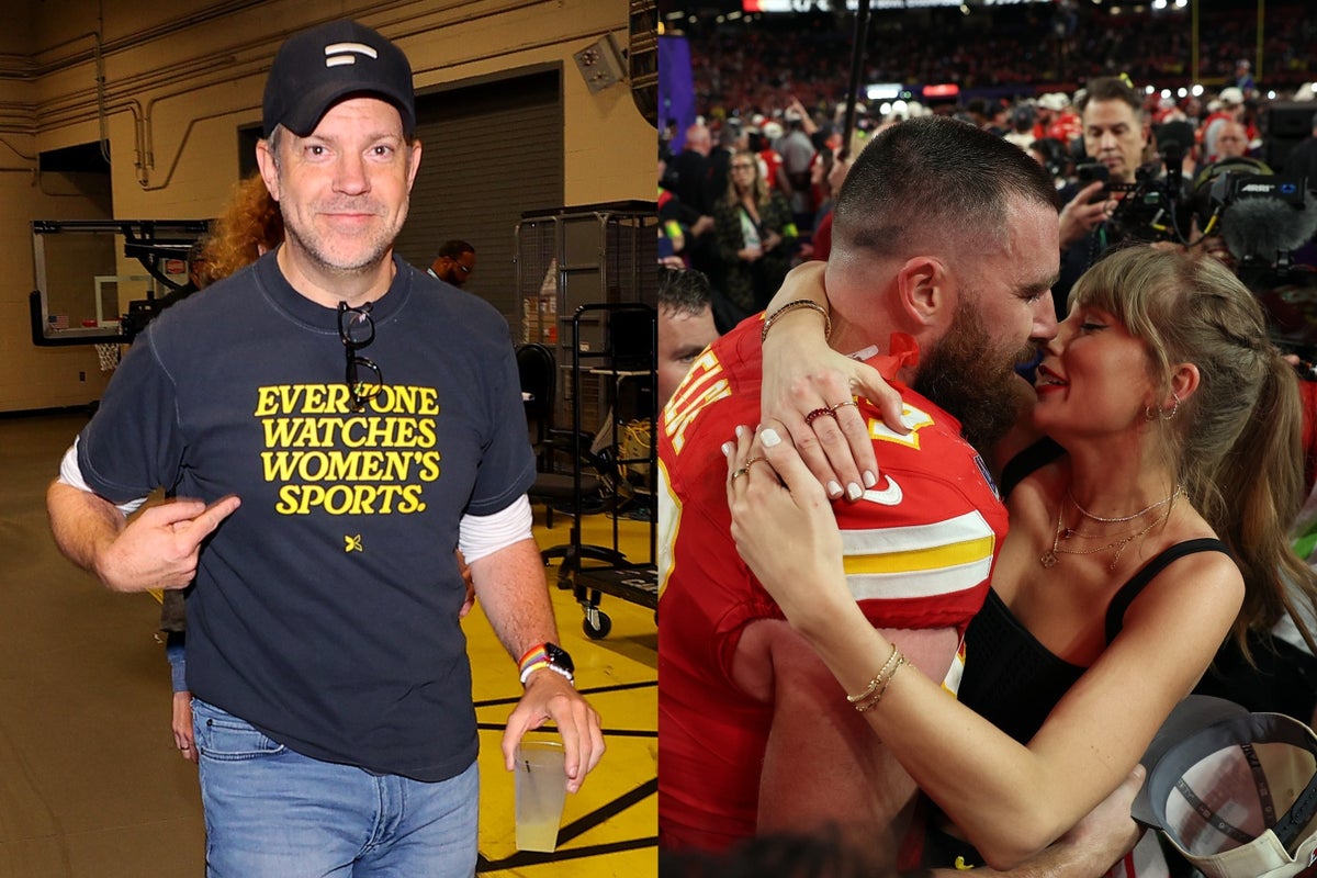 Jason Sudeikis hilariously asks Travis Kelce about relationship with ...