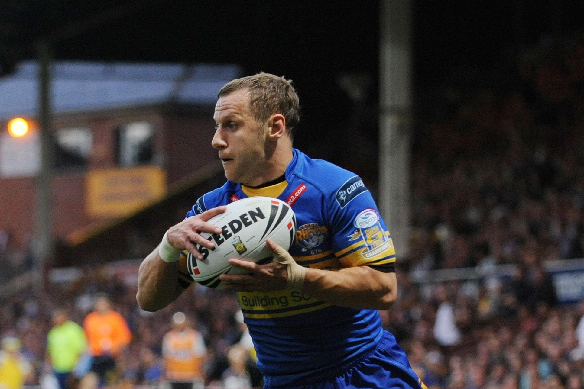 Rob Burrow in action for Leeds Rhinos