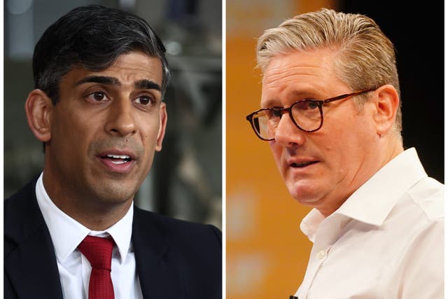 Rishi Sunak and Sir Keir Starmer (Henry Nicholls/Victoria Jones/PA)