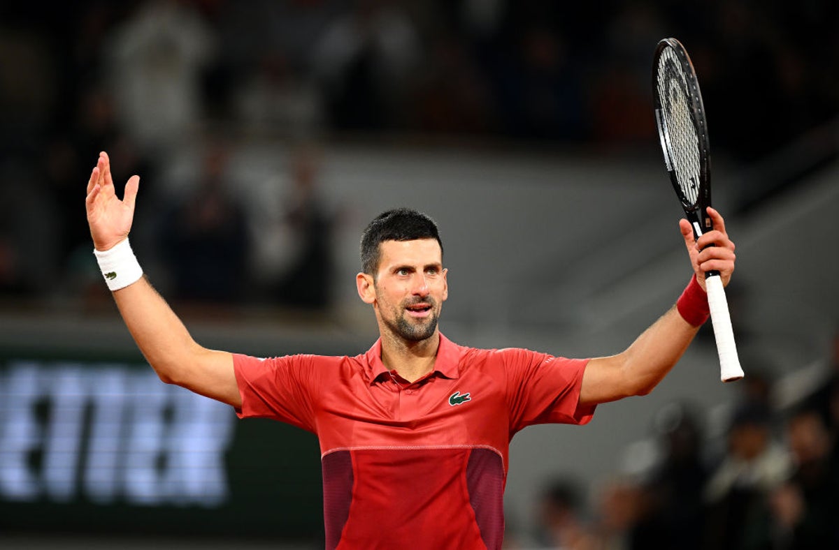 French Open LIVE: Latest tennis scores and results as Novak Djokovic returns after ‘unhealthy’ late finish