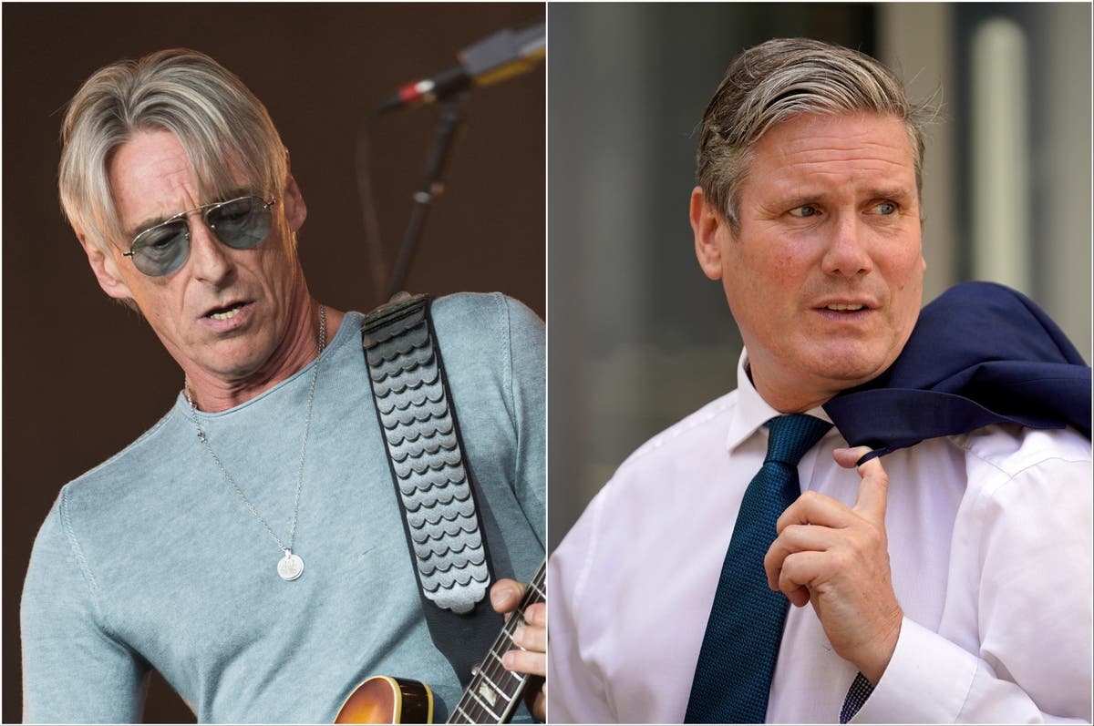 Paul Weller says he fails to see much difference between Keir Starmer and Rishi Sunak