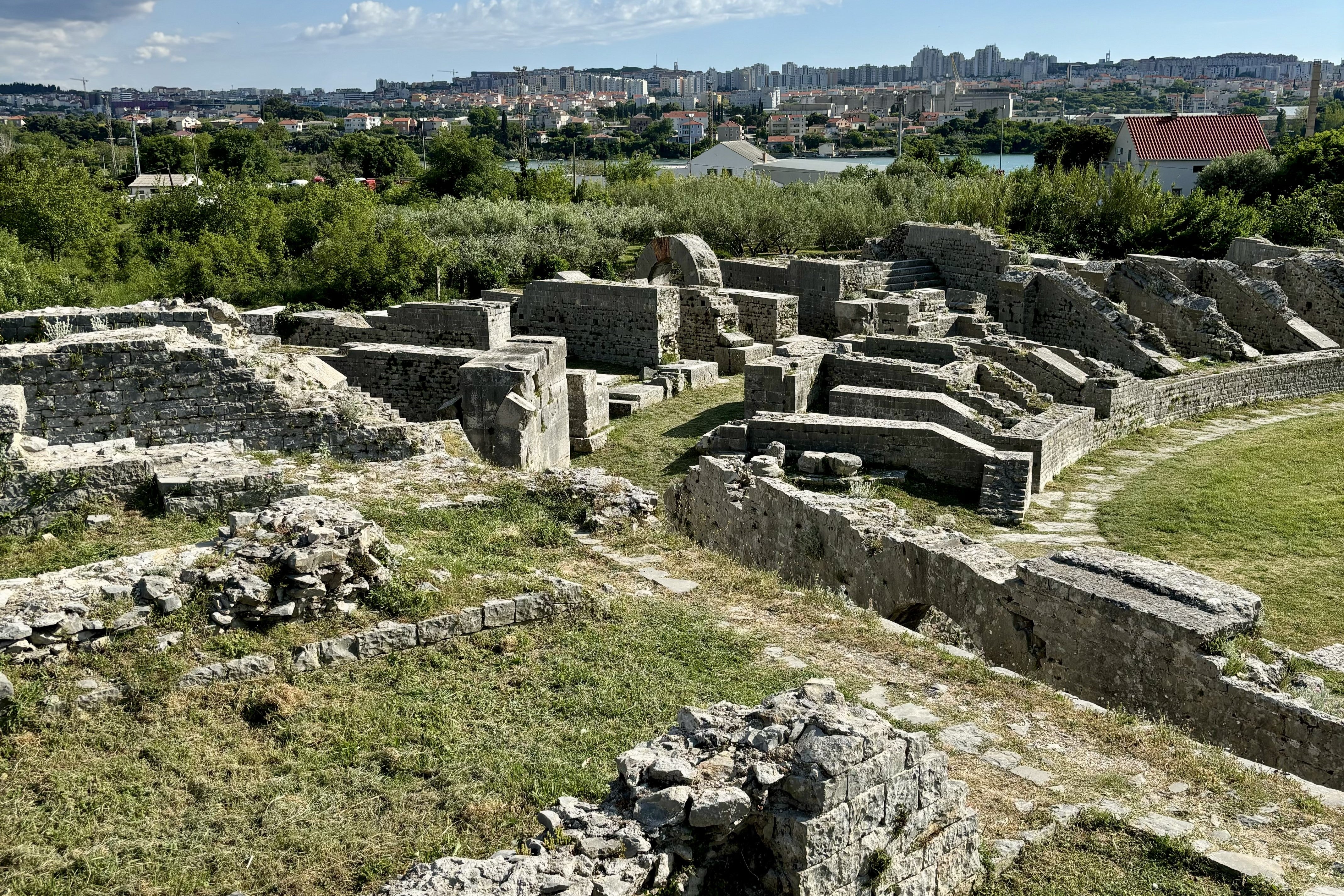 South of Trogir on the coast is Salona, home to the staggering ruins of a 2nd-century amphitheatre