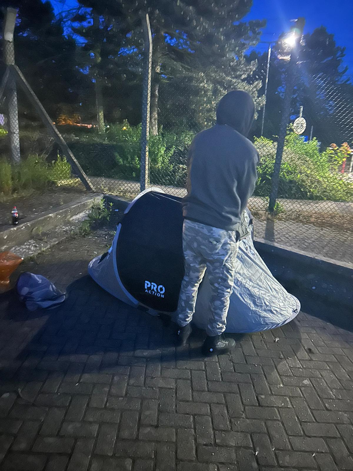 Recently a number of asylum seekers were forced to sleep outside Wethersfield in tents because they were not allowed back in