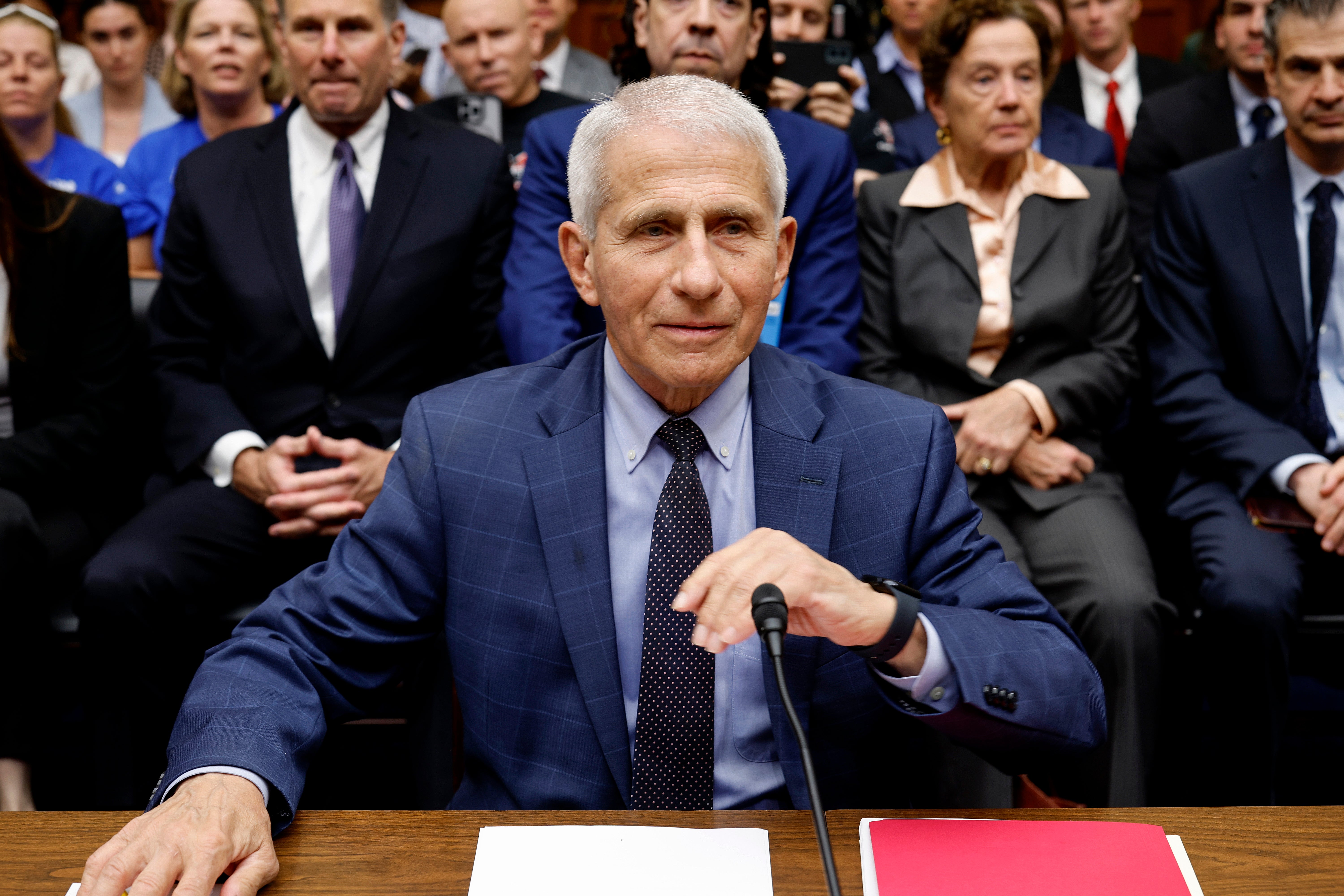 Dr. Anthony Fauci, former Director of the National Institute of Allergy and Infectious Diseases, arrives to testify before the House Oversight and Accountability Committee Select Subcommittee on the Coronavirus Pandemic at the Rayburn House Office Building on June 03, 2024 in Washington, DC