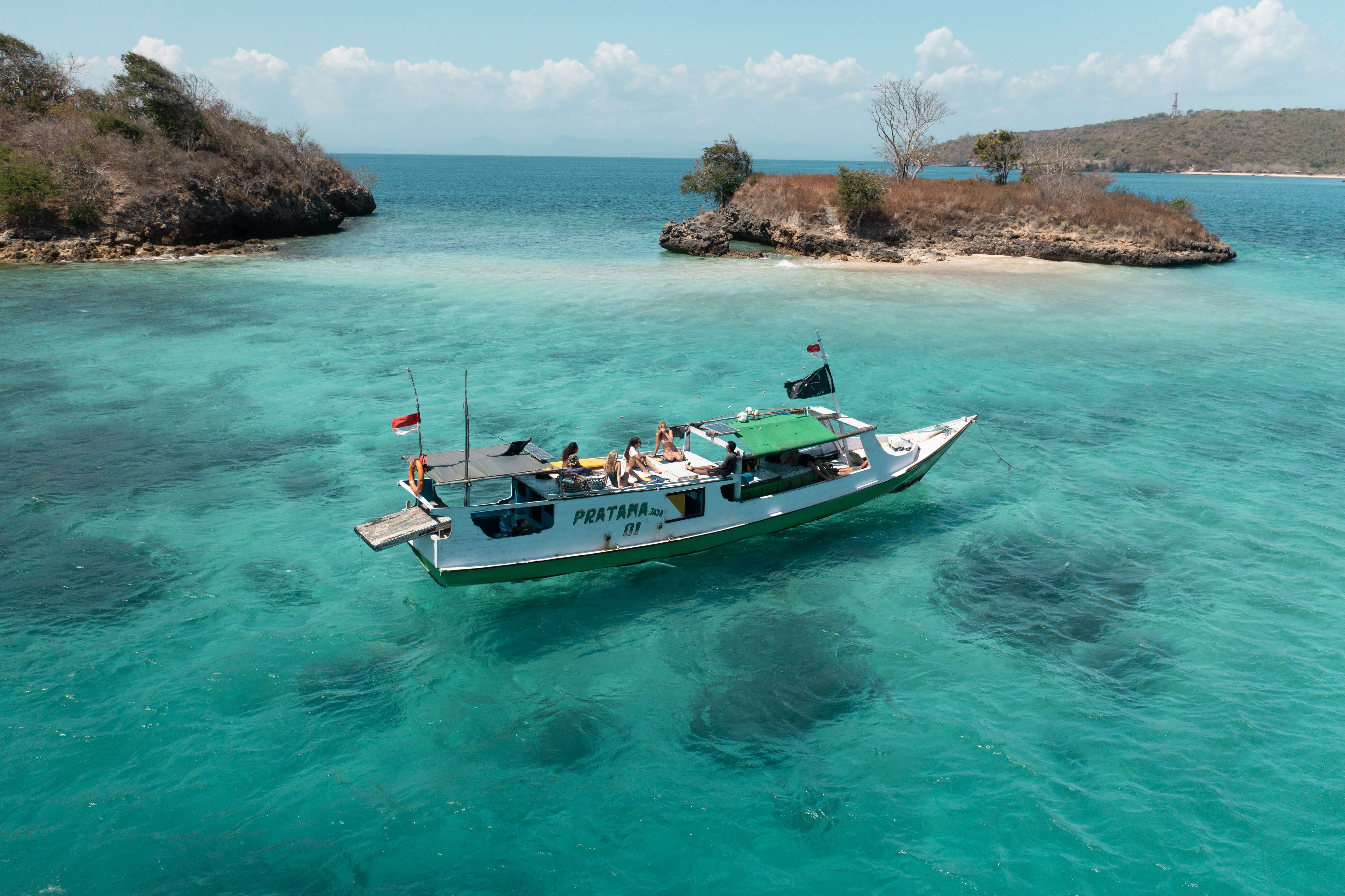 A Project Hiu boat off the coast of Lombok