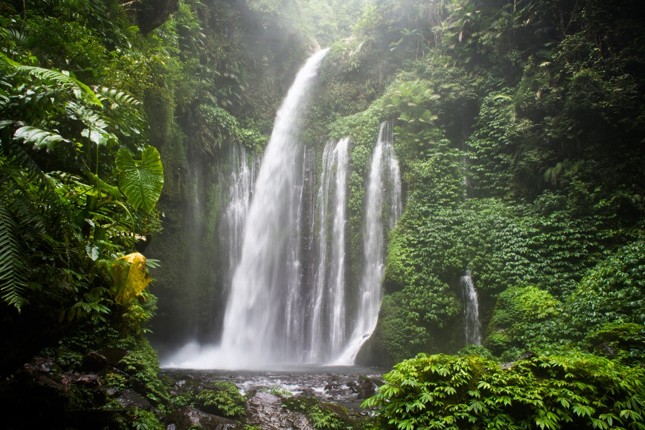 Tiu Kelep waterfall in northern Lombok