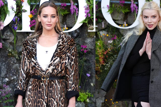 Stars like Jennifer Lawrence and Anya Taylor-Joy descended on Drummond Castle for Dior’s Cruise 2025 show (Andrew Milligan/PA)